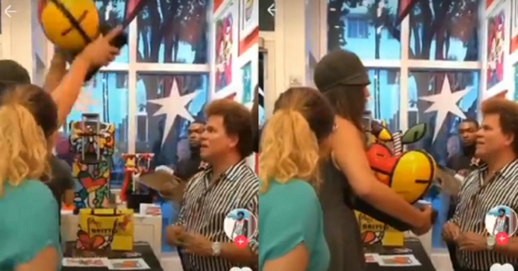 Vídeo mulher vai ao ateliê de Romero Britto compra obra de R 26 mil