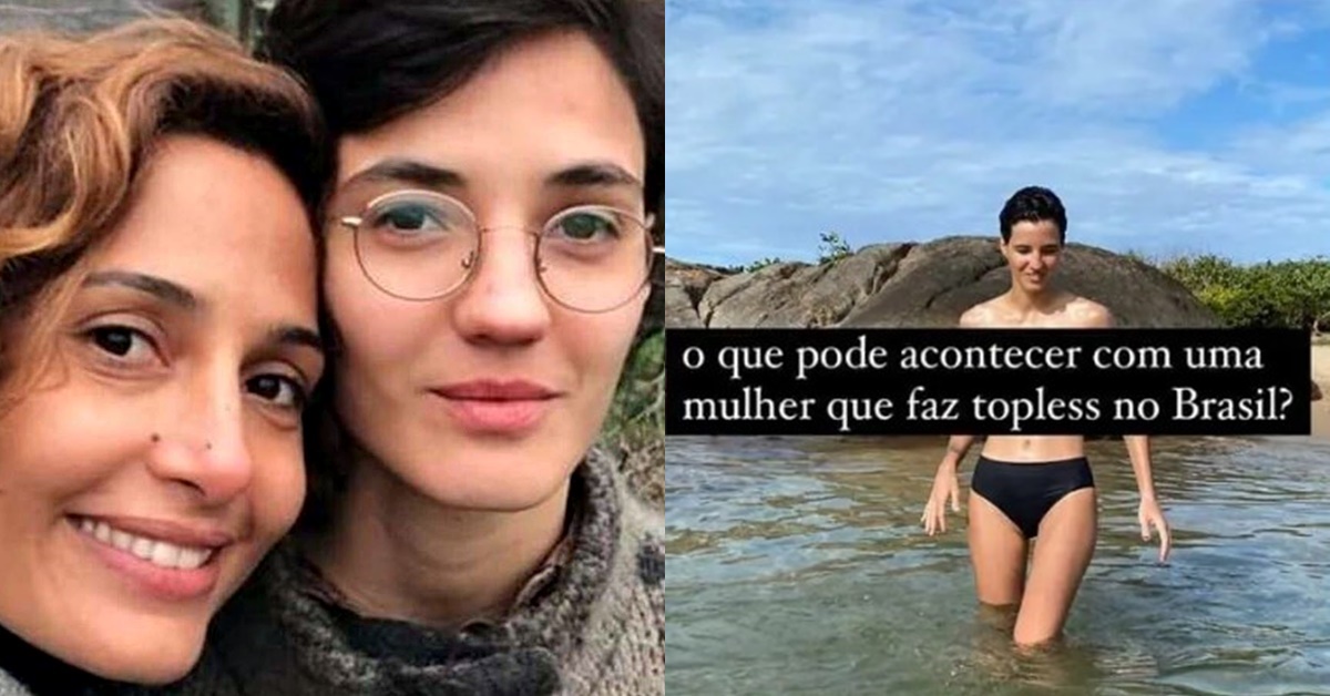 Ex Namorada De Camila Pitanga Acaba Presa Por Fazer Topless Na Praia