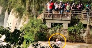 Turista Canadense cataratas do iguaçu