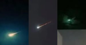 Luz Verde no céu - meteoro - OVNI - lixo espacial